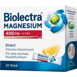 BIOLECTRA Magnésium 400 mg de citron ultra direct, 20 pc