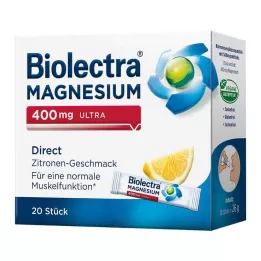 BIOLECTRA Magnésium 400 mg ultra direct citron, 20 pcs