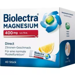 BIOLECTRA Magnésium 400 mg de citron ultra direct, 40 pc