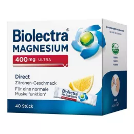 BIOLECTRA Magnésium 400 mg ultra direct citron, 40 pcs