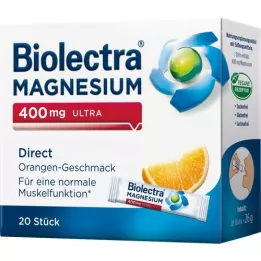BIOLECTRA Magnésium 400 mg Ultra Direct Orange, 20 pc