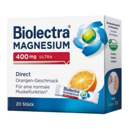 BIOLECTRA Magnésium 400 mg ultra direct Orange, 20 pcs