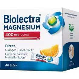 BIOLECTRA Magnésium 400 mg Ultra Direct Orange, 40 pc