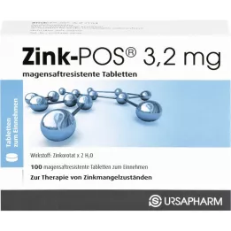Zinc POS 3.2 mg comprimés gastro-intestateurs, 100 pc