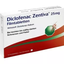 DICLOFENAC Zentiva 25 mg de comprimés de films, 10 pc