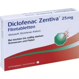 DICLOFENAC Zentiva 25 mg de comprimés de films, 20 pc