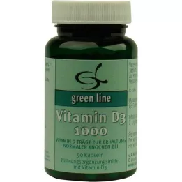 VITAMIN D3 1000 gélules, 90 pc