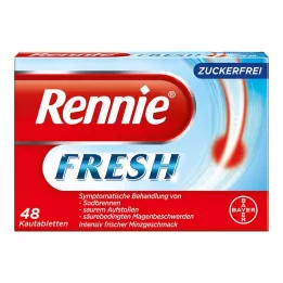 RENNIE FRESH Comprimés à croquer, 48 pcs