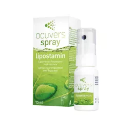 OCUVERS Spray Lipostamin pour les yeux avec Euphrasia, 15 ml