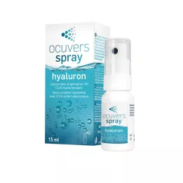 OCUVERS Spray hyaluronique pour les yeux avec acide hyaluronique, 15 ml