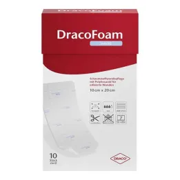 Couverture de plaie en mousse dinfection Dracofoam 10x20cm, 10 pc