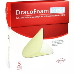 DRACOFOAM Pansement en mousse pour plaies infectées, 5 pièces