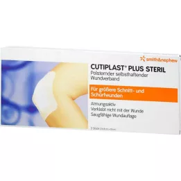 CUTIPLAST Plus pansement stérile 10x24,8 cm, 5 pièces