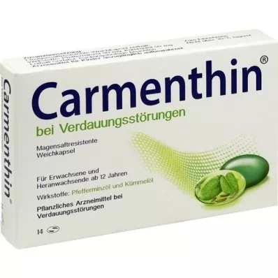 CARMENTHIN Dans le cas des troubles digestifs MSR.Werbkaps., 14 pc