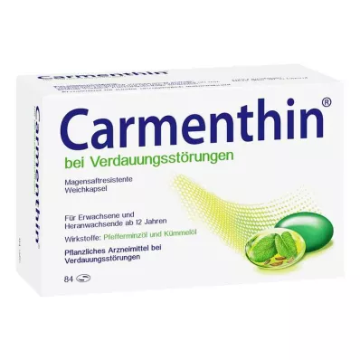 CARMENTHIN pour les troubles digestifs msr.Capsules molles, 84 pcs