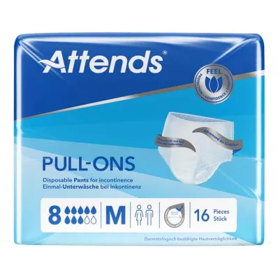 ATTENDS Pull-On 8 m, 16 pc