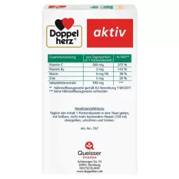 DOPPELHERZ Granulés de sauge chaude + miel + menthol, 10 pièces