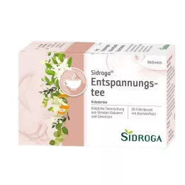 SIDROGA Sachets filtres pour thé bien-être et relaxation, 20 x 1,75 g