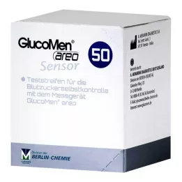 GLUCOMEN Bandelettes de test pour capteurs areo, 50 pièces