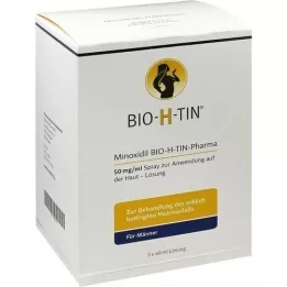 MINOXIDIL BIO-H-TIN Pharma 50 mg / ml de pulvérisation lsg., 3x60 ml