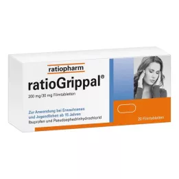 RATIOGRIPPAL Comprimés pelliculés 200 mg/30 mg, 20 pcs