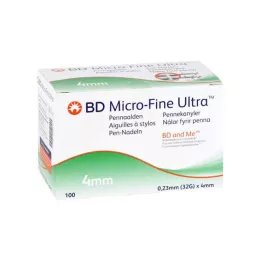 BD MICRO-FINE ULTRA Aiguilles pour stylo 0,23 x 4 mm, 100 pièces