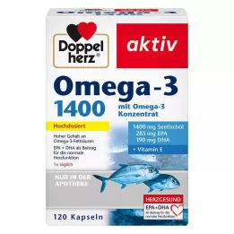 DOPPELHERZ Oméga-3 1 400 gélules, 120 pièces
