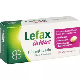 LEFAX Capsules liquides intensives 250 mg simeticon, 20 pc