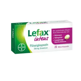 LEFAX gélules liquides intenses 250 mg siméthicone, 20 pcs