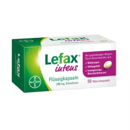 LEFAX gélules liquides intenses 250 mg siméthicone, 50 pcs