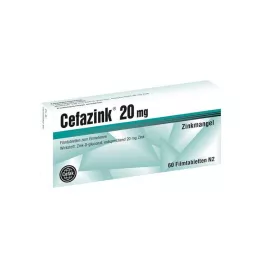 CEFAZINK Comprimés pelliculés à 20 mg, 60 pièces