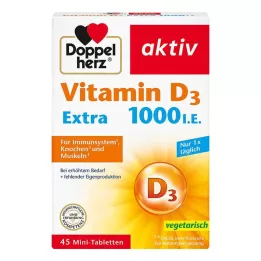 DOPPELHERZ Vitamine D3 1000 I.E. EXTRA Comprimés, 45 pcs