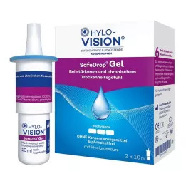 HYLO-VISION SafeDrop Gel gouttes pour les yeux, 2X10 ml