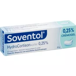 SOVENTOL Hydrocortisone Acétate 0,25% de crème, 20 g