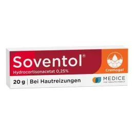 SOVENTOL Crème dacétate dhydrocortisone à 0,25 %, 20 g
