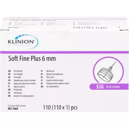 SOFT FINE plus canules 6 mm 31 G 0,25 mm, 110 pièces