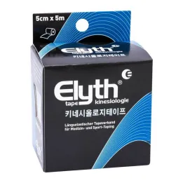 Elyth Tape Kinésiologie 5 cm x 5 m noir, 1 pièce