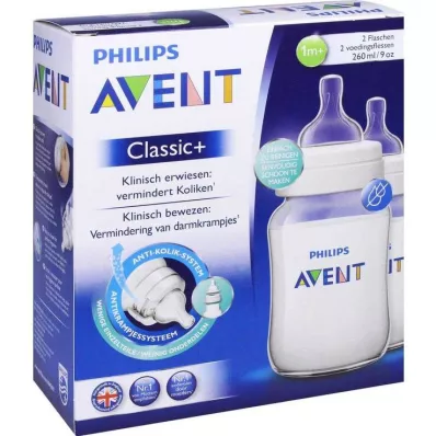 AVENT Bouteille Classic+ 260 ml, lot de 2, 2 pièces