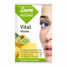 LUVOS Masque vital à largile cicatrisante Cosmétique naturel, 2X7,5 ml