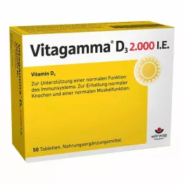 VITAGAMMA D3 2 000 I.E. Comprimés de vitamine D3 NEM , 50 pièces