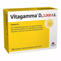 VITAGAMMA D3 2 000 I.E. Vitamine D3 NEM Comprimés, 100 pcs
