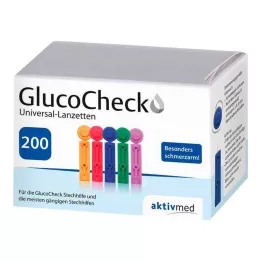 GLUCOCHECK Lancettes universelles, 200 pièces