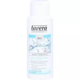Lavera Base Intensif 2 dans 1 gel de douche sur 1 pour la peau et les cheveux, 200 ml