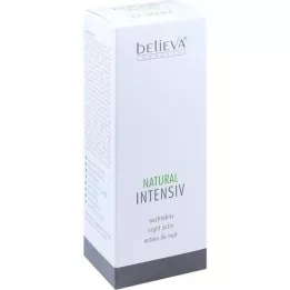 Crème dactivation de nuit intensive Nature naturelle de Believa, 75 ml
