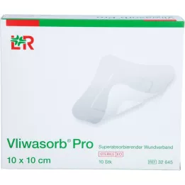 VLIWASORB Pro superabsorbant comp. stérile 10x10 cm, 10 pcs