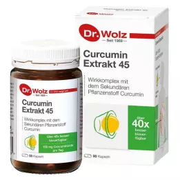 CURCUMIN EXTRAKT 45 gélules Dr.Wolz, 90 pièces
