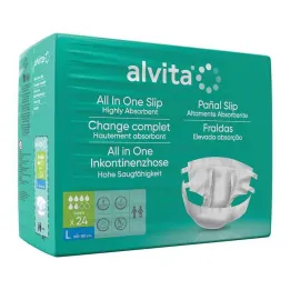 Alvita All-in-One Pantalon dincontinence super grand jour, 24 pcs
