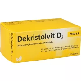 DEKRISTOLVIT D3 2 000, cest-à-dire les comprimés, 120 pc
