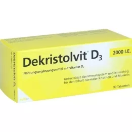 DEKRISTOLVIT D3 2 000, cest-à-dire les comprimés, 90 pc