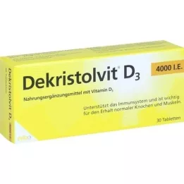 DEKRISTOLVIT D3 4 000 cest-à-dire les comprimés, 30 pc